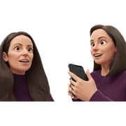 girls with phones indoors sticker