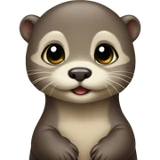 Baby otter sticker