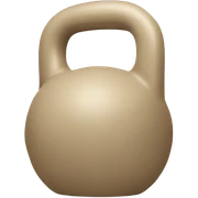 Beige kettlebell sticker
