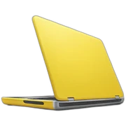Yellow laptop sticker