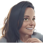 smiling girl by the window sticker
