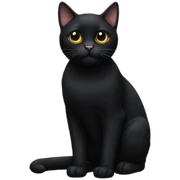 Black cat sticker