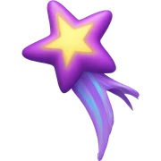 shooting star sticker