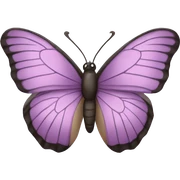 Mauve butterfly sticker