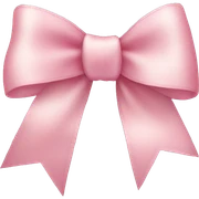 light pink ribbon bow sticker