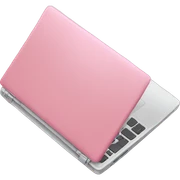 Pink laptop ￼ sticker