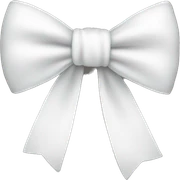white bow sticker