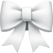 white bow sticker