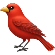 red bird sticker