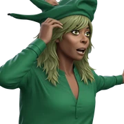 rainy day with green shirt sticker