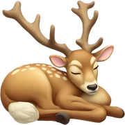Deer that is sleeping sticker