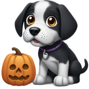 spooky puppy sticker
