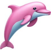pink dolphin  sticker