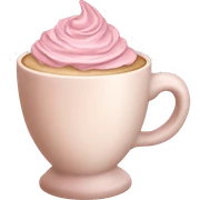 Rococo Latte pink sticker
