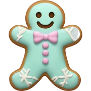 Pastel gingerbread man sticker