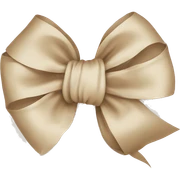 bow beige sticker