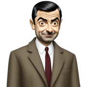 Mr bean wearing balenciaga sticker