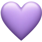 Pastel purple heart sticker