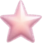 pale pink star sparkle sticker