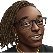 dark-skinned boy with jewelry sticker