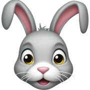 Christmas bunny sticker