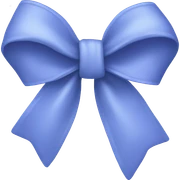 Periwinkle bow  sticker