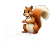Squirrel picnic sticker
