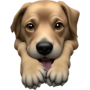 eerie dog in blurred room sticker
