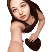 realistic selfie of girl sticker