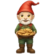 gnome with cookies sticker