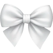 White bow  sticker