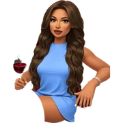 girl with wine glass indoors sticker