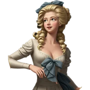 blonde girl in elegant dress sticker