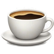 coffee with design sticker