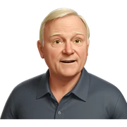 bald male in collared shirt sticker
