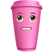 Pink Inés coffee sticker