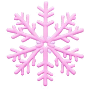 pastel pink snowflake  sticker