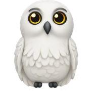 harry potter hedwig plush sticker