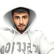 hooded boy with beard sticker
