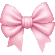 Baby pink bow sticker