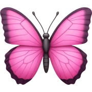 Pink butterfly sticker