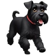 Black Schnauzer runs sticker
