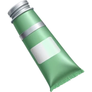 Light green paint tube sticker