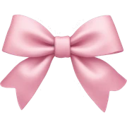 Light pink bow sticker