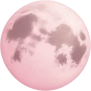 pastel pink moon sticker