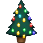 Christmas lights sticker