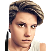 realistic portrait of a boy sticker