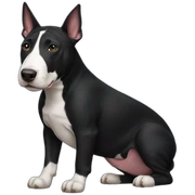 black bull terrier sticker