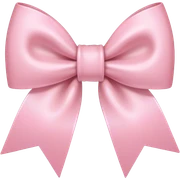 Light pink bow sticker