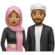 muslim couple sticker